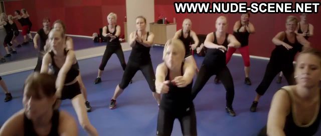 Carolina Gynning Blondie Spandex Workout Showing Tits Blonde