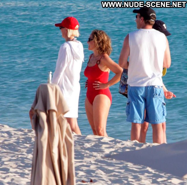 Katie Couric Nude Sexy Scene Swimsuit Milf Beach Blonde Babe