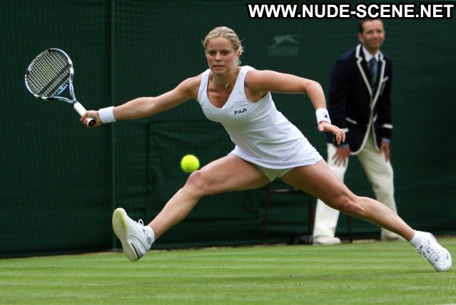 Kim Clijsters Tennis Uniform Panties Blonde Showing Tits Hot