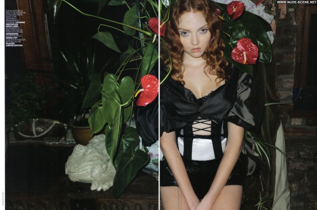 Lily Cole Marie Claire Itn March 2010 Posing Hot Celebrity