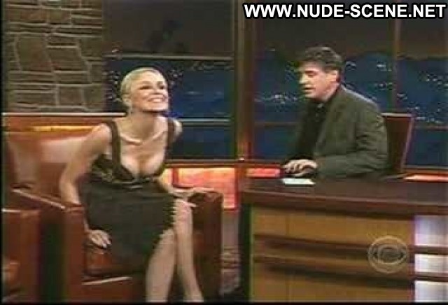 Sharon Stone The Late Late Show Big Tits Cleavage Breasts Celebrity