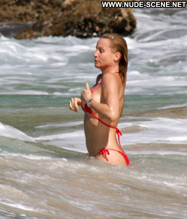 Nicolette Sheridan Nipple Slip Bikini Actress Posing Hot Hot