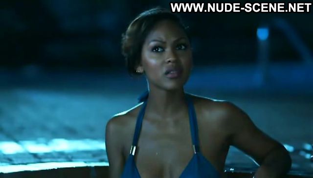 Meagan Good 35 And Ticking Pool Ebony Bikini Doll Sexy Cute