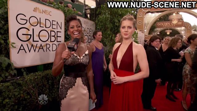 Amy Adams Golden Globe Awards 2014 Showing Cleavage Blonde