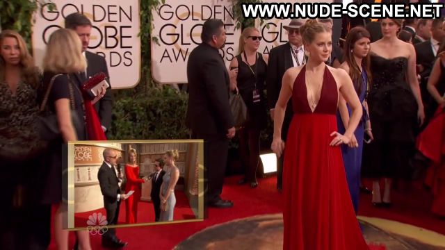 Amy Adams Golden Globe Awards 2014 Showing Cleavage Blonde