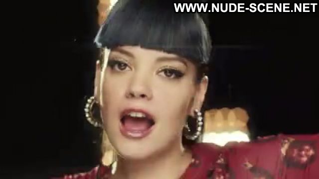 Lily Allen Hard Out Here Leather Singer Fetish Showing Tits