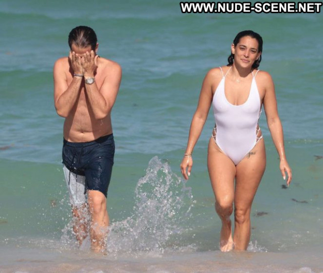 Natalie Martinez Miami Beach Babe Bikini Beautiful Paparazzi Posing