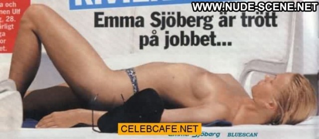 Emma Sjoeberg No Source Topless Toples Beautiful Babe Celebrity