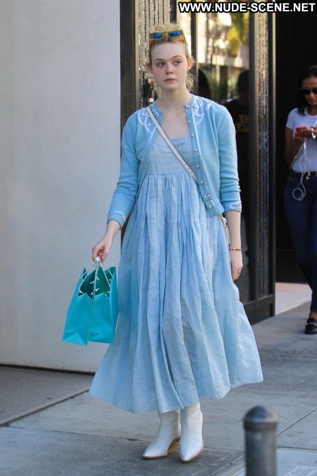 Elle Fanning Beverly Hills Shopping Paparazzi Celebrity Beautiful