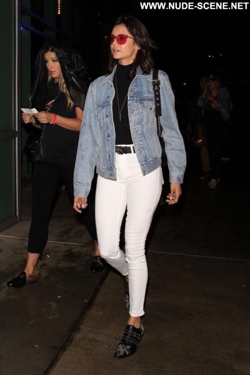 Nina Dobrev Paparazzi Posing Hot Straight Celebrity Babe Concert Los Angeles Beautiful Angel