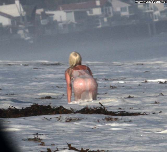 Lady Gaga The Beach In Malibu Videos Babe See Through Old Beach Thong