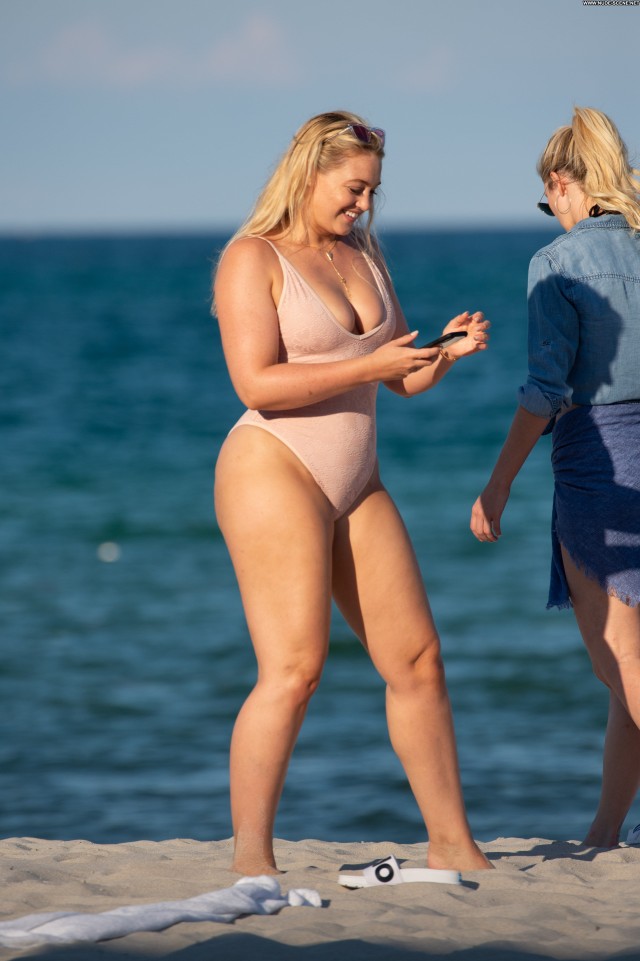 Iskra Lawrence Miami Beach Summer Beach Babe Swimsuit Beautiful Sex