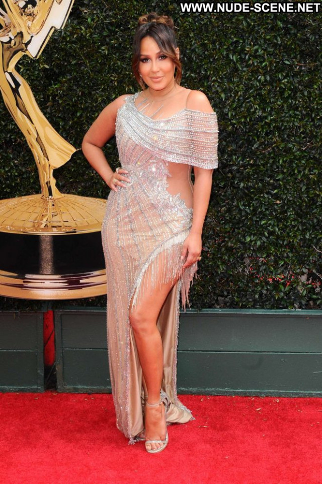 Adrienne Bailon Emmy Awards Awards Beautiful Posing Hot Celebrity