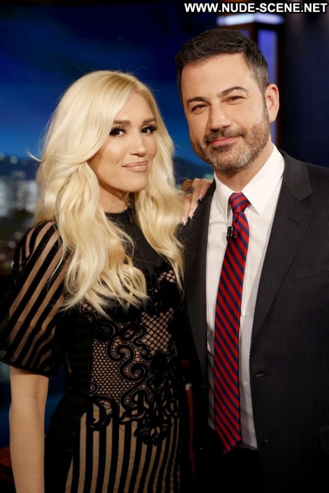 Gwen Stefani Jimmy Kimmel Live  Los Angeles Posing Hot Angel