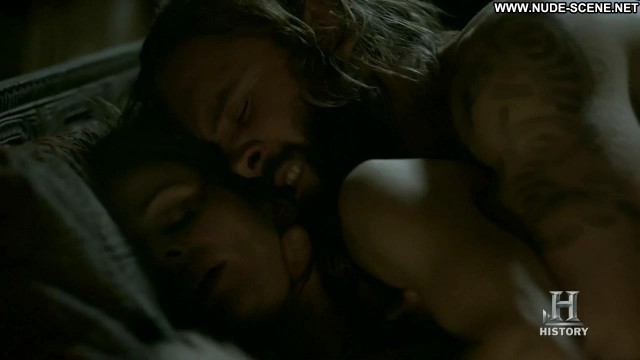 Jessalyn Gilsig Vikings Celebrity Breasts Topless Bed