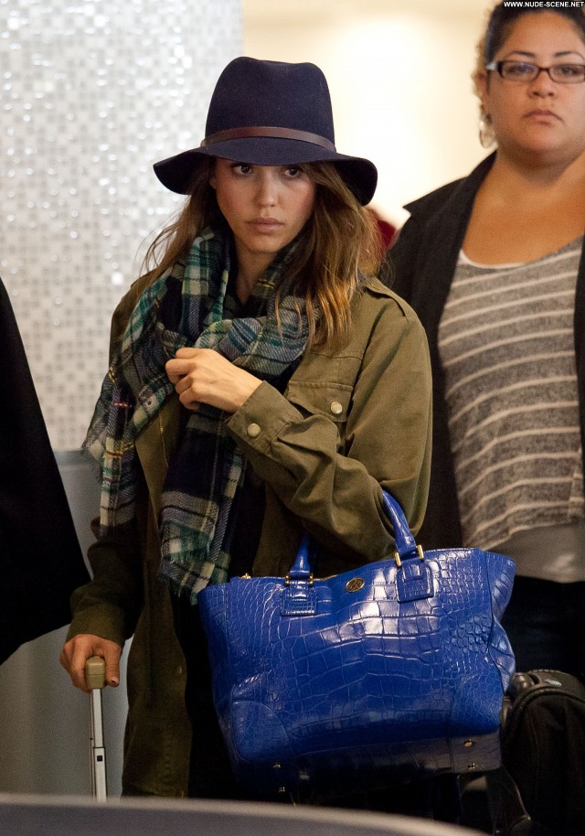 Jessica Alba Lax Airport Candids Babe Posing Hot Beautiful Celebrity