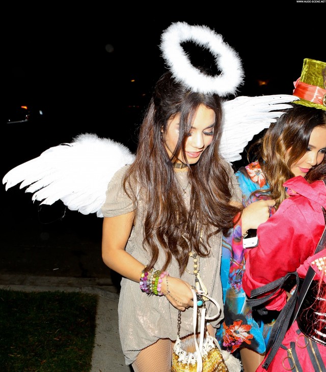 Stella Hudgens Halloween Party Celebrity Posing Hot High Resolution