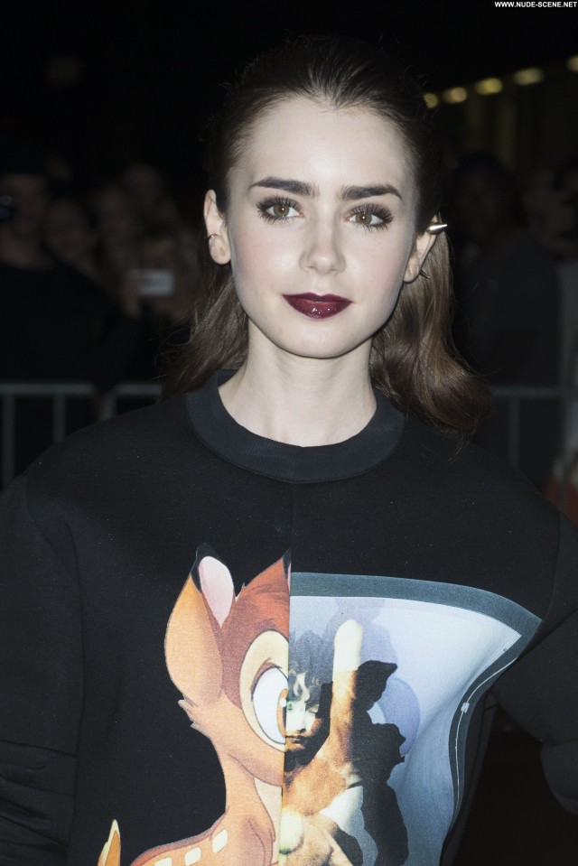 Lily Collins No Source Celebrity Babe Fashion Paris Beautiful Posing