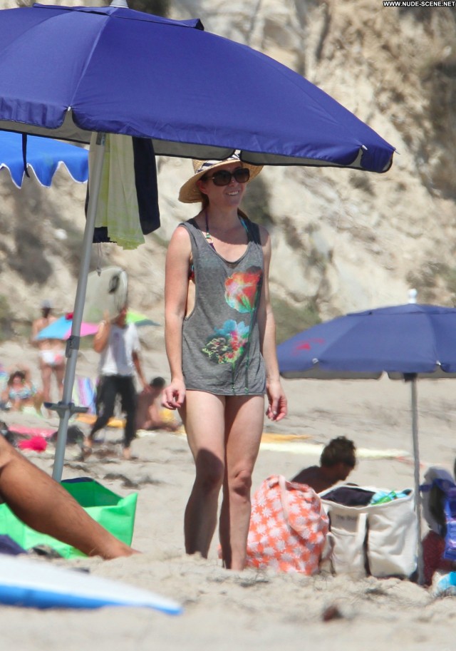 Alyson Hannigan Malibu Beach Posing Hot Bikini Malibu High Resolution