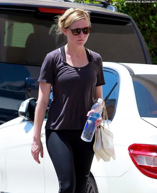 Kirsten Dunst Studio City Celebrity Beautiful Babe Gym California