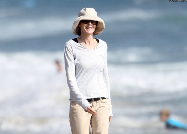 Marcia Cross The Beach In Malibu  Posing Hot Malibu Celebrity Babe