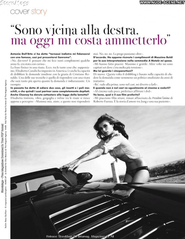 Elisabetta Canalis No Source Beautiful Magazine Celebrity Posing Hot