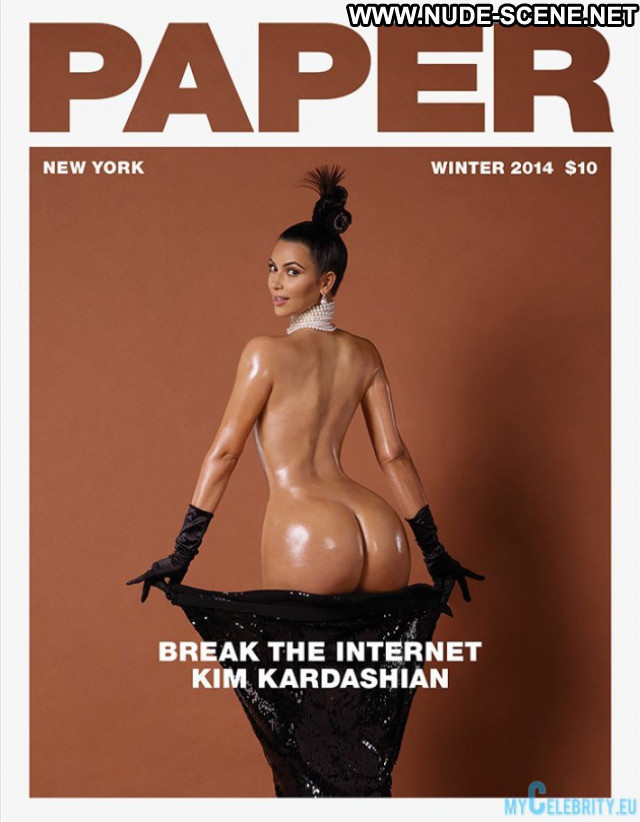 Kim Kardashian Usa Nude Funny Posing Hot Babe Celebrity Beautiful